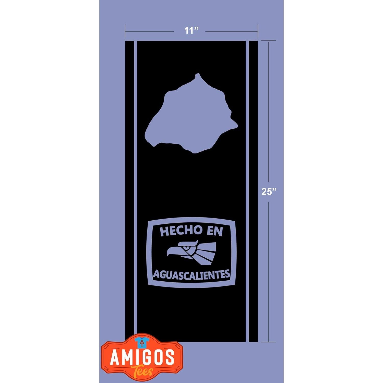 Calcomanía de Aguascalientes para Camioneta Vinilo 63.5x27.9cm