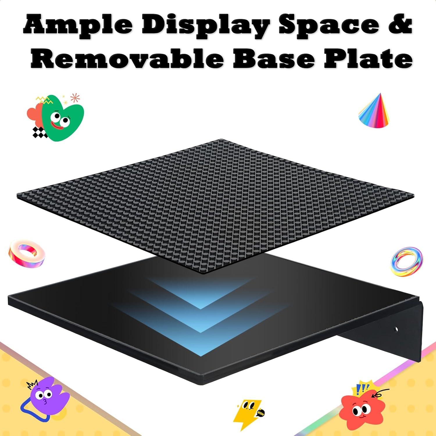 Estantes de exhibición Taladad 2 piezas acrílico 25.4x25.4cm