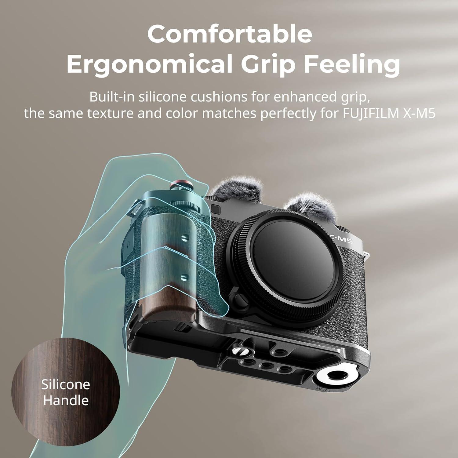 Empuñadura de Madera en L SmallRig 5260 para FUJIFILM X-M5