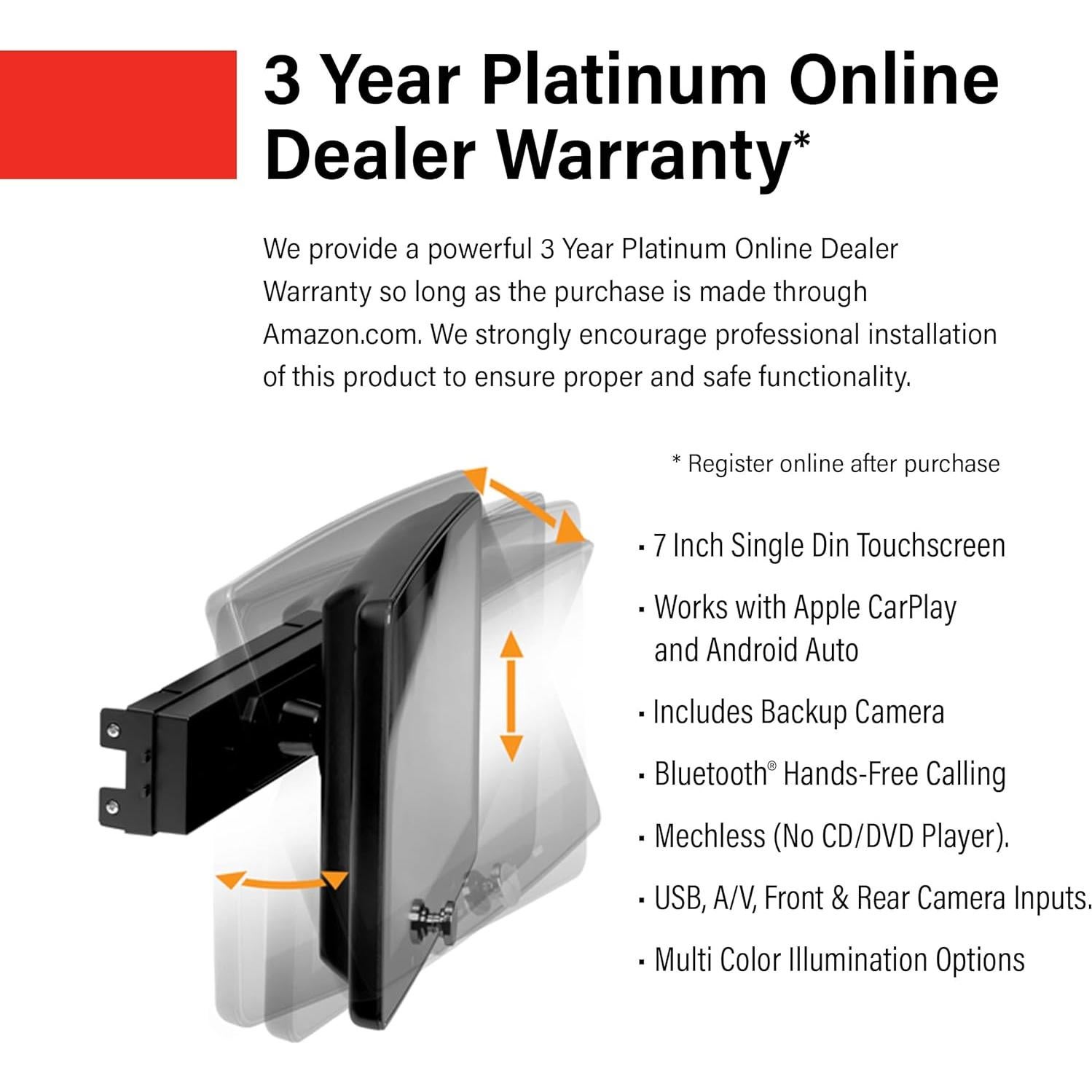 Estéreo para Automóvil BOSS BVCP9700A-CFL 7" Pantalla Táctil