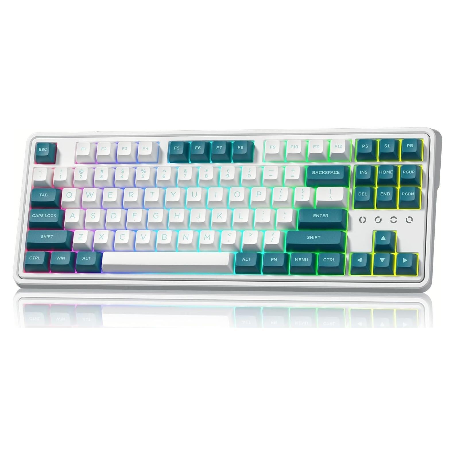 Teclado Mecánico Inalámbrico 75% FL ESPORTS CMK87 Verde