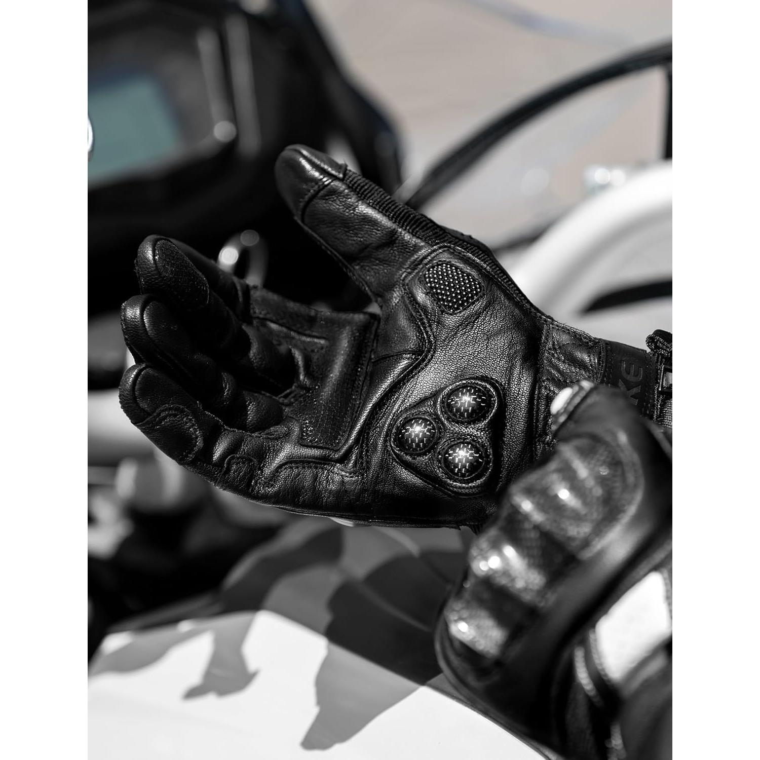 Guantes de Motocicleta INBIKE Negro Grande con Pantalla Táctil