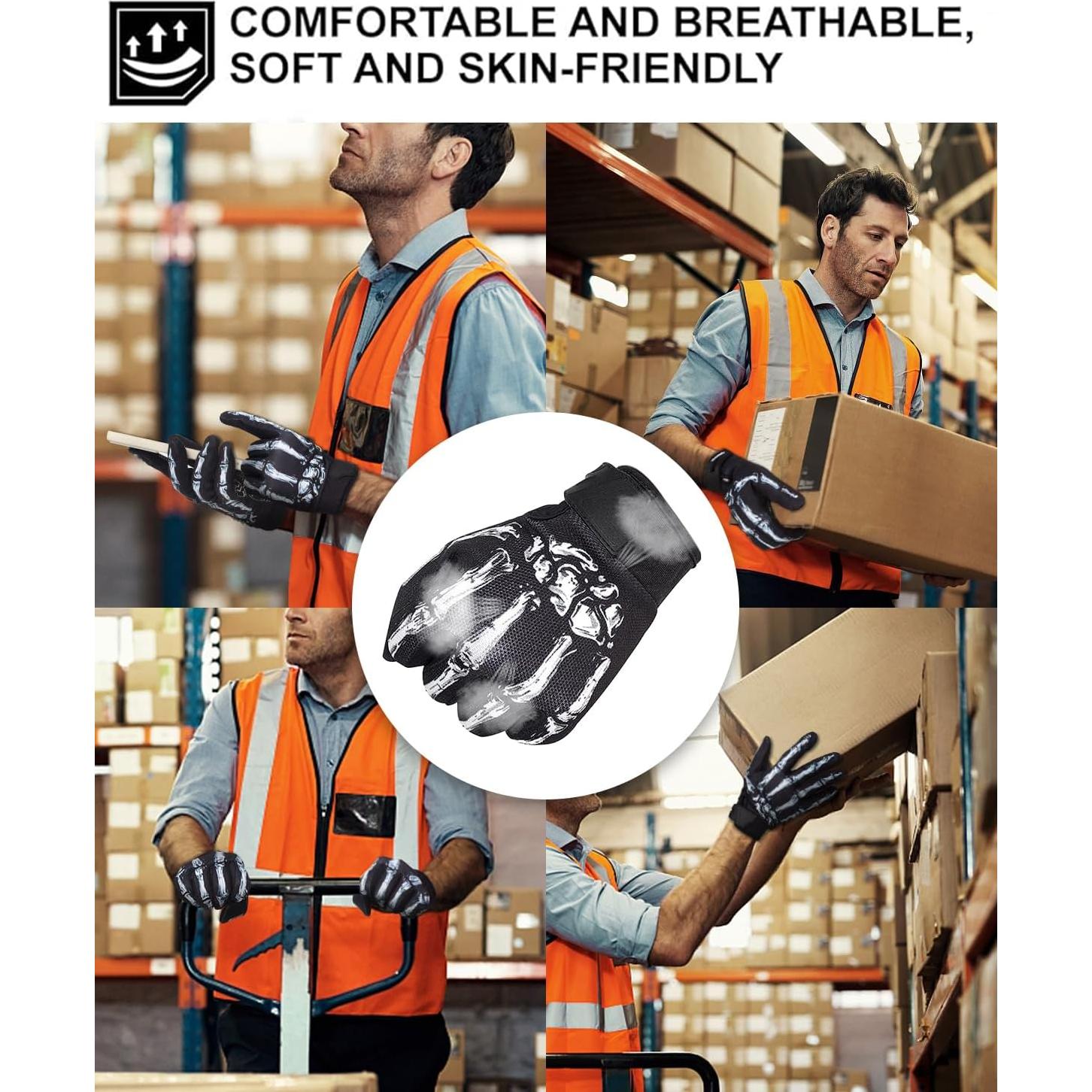 Guantes RIGWARL 114 Negro XXL para Motocicleta y Ciclismo