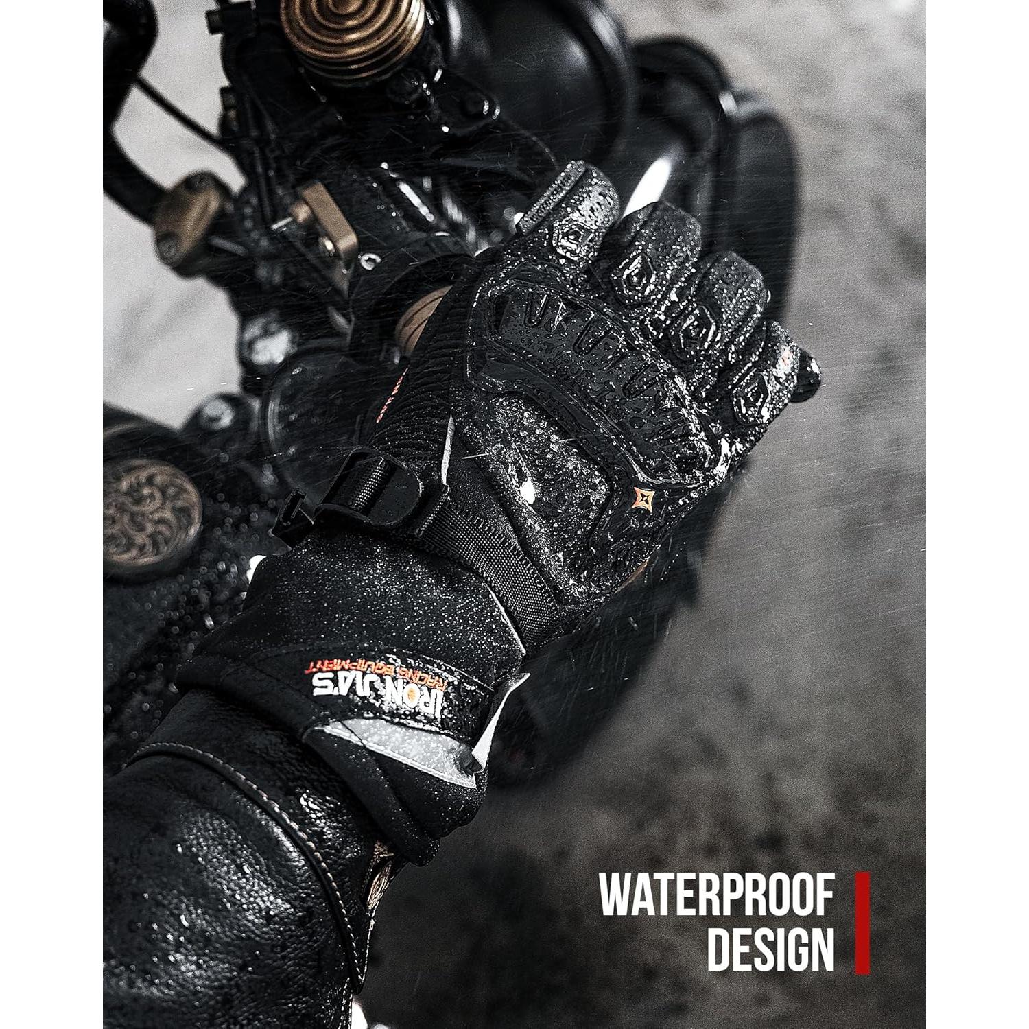Guantes de Moto IRON JIA'S XL Impermeables Térmicos