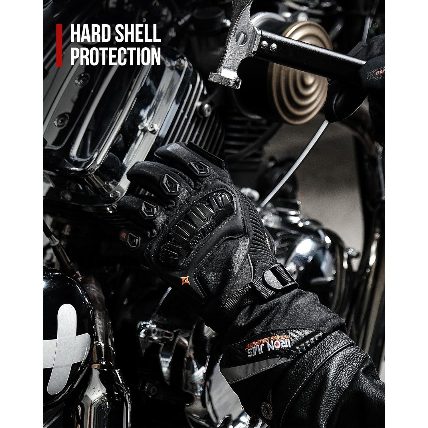 Guantes de Moto IRON JIA'S XL Impermeables Térmicos