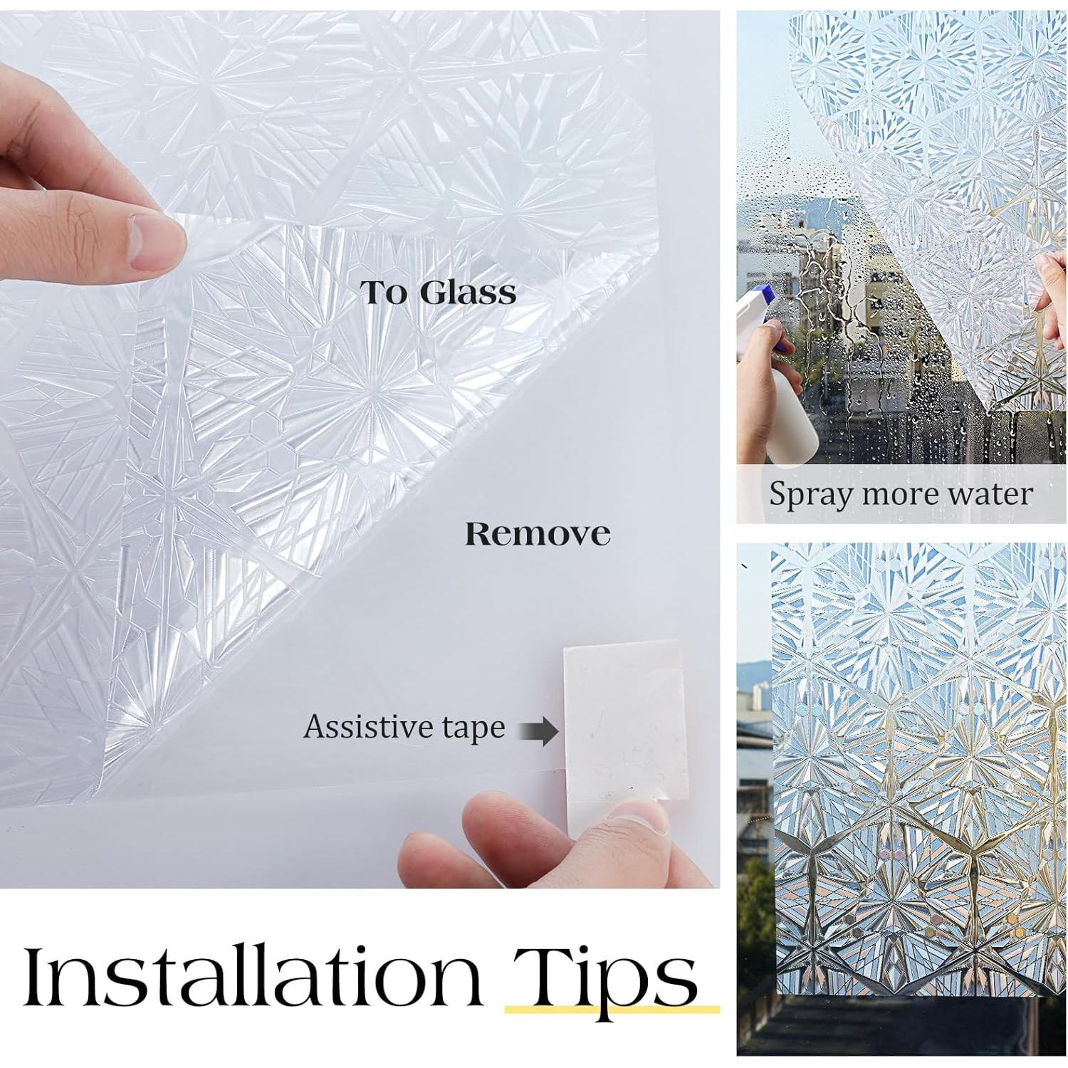 Película de Privacidad Rabbitgoo 44.5x200 cm Vinilo Transparente