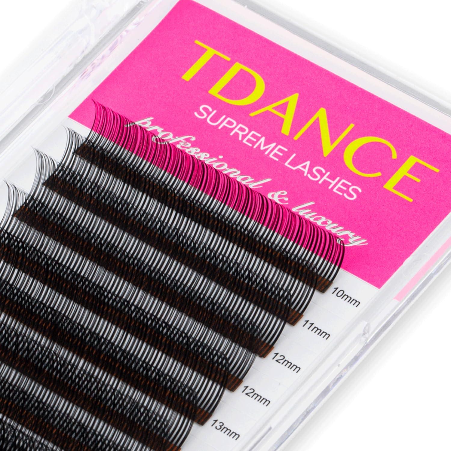 TDANCE Lash Spikes Matte Black 5D Spikes Lash Extensions Natural Look 5D Flower Eyelash Extensions for Professional Use Spikes Lashes (5D-Flower,C-0.07,10-17mm)