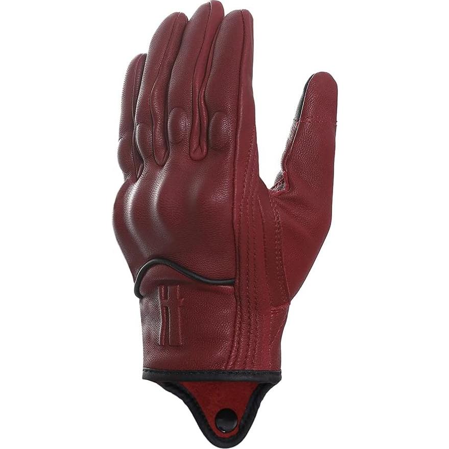 Guantes de moto mujer Harssidanzar cuero táctil azul XS