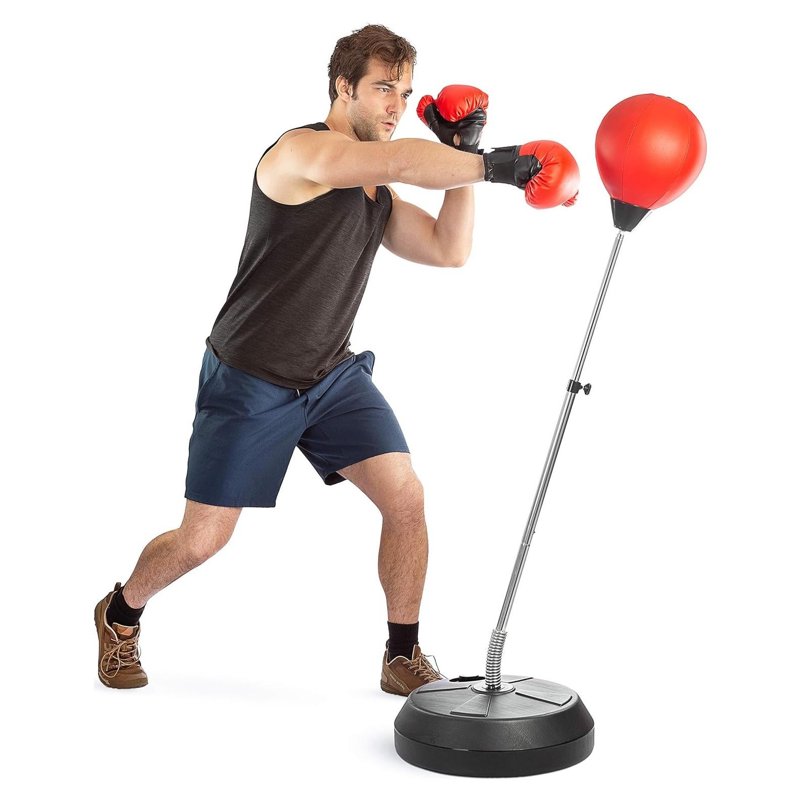 Saco de Boxeo Tech Tools con Soporte Ajustable 121-147 cm