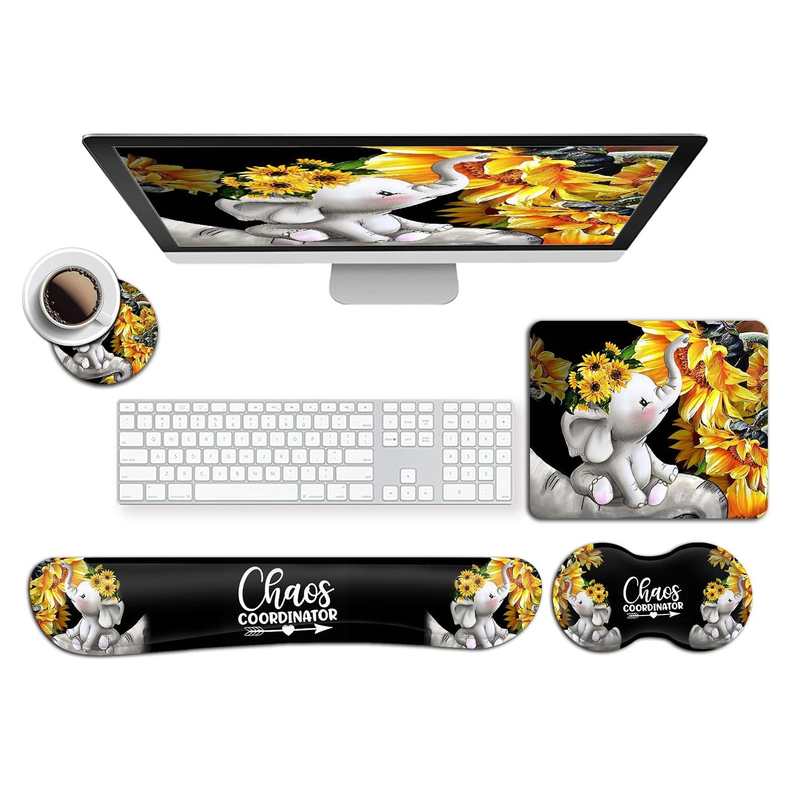 Alfombrilla de Ratón Ergonómica JVGFYNKL con Almohadillas de Espuma