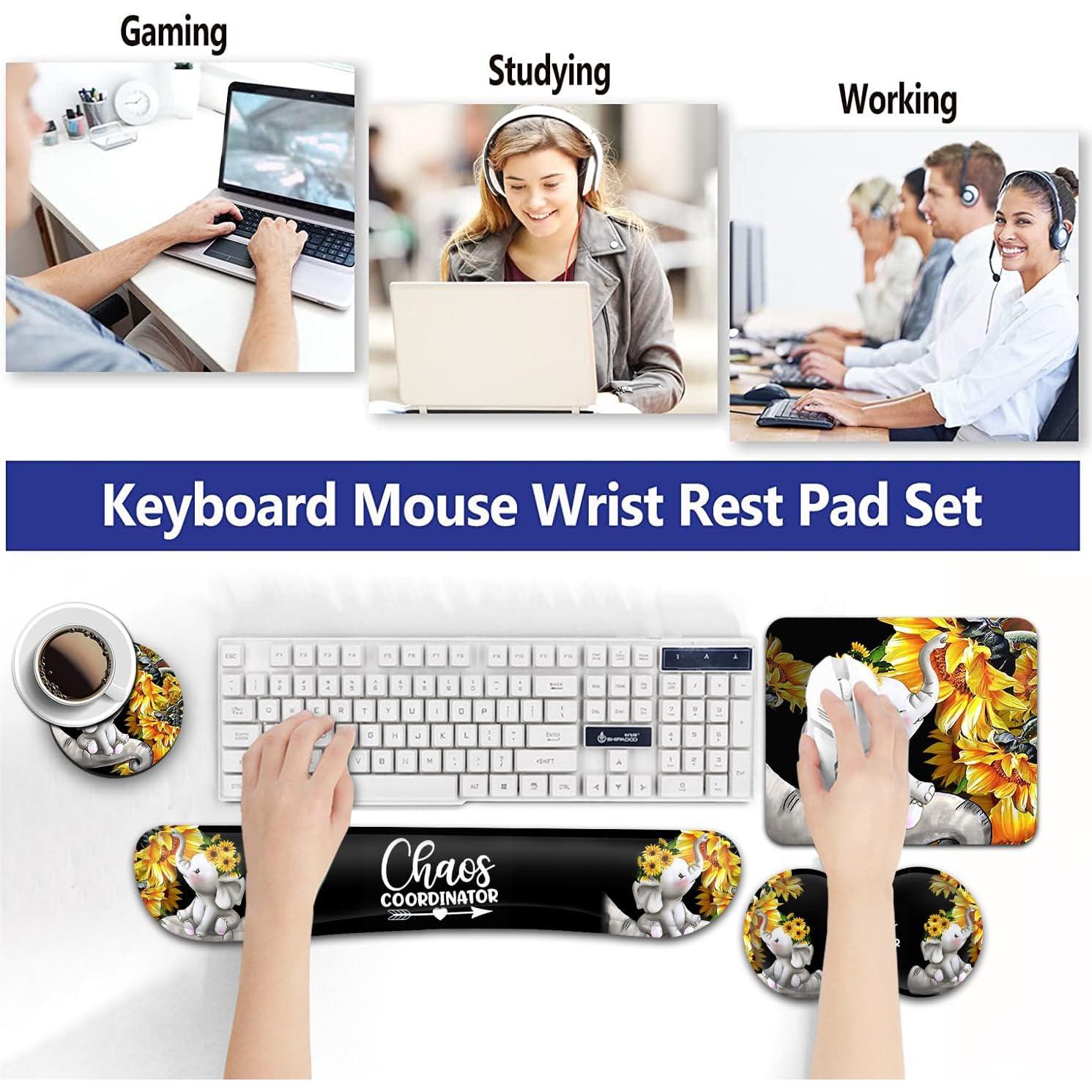 Alfombrilla de Ratón Ergonómica JVGFYNKL con Almohadillas de Espuma