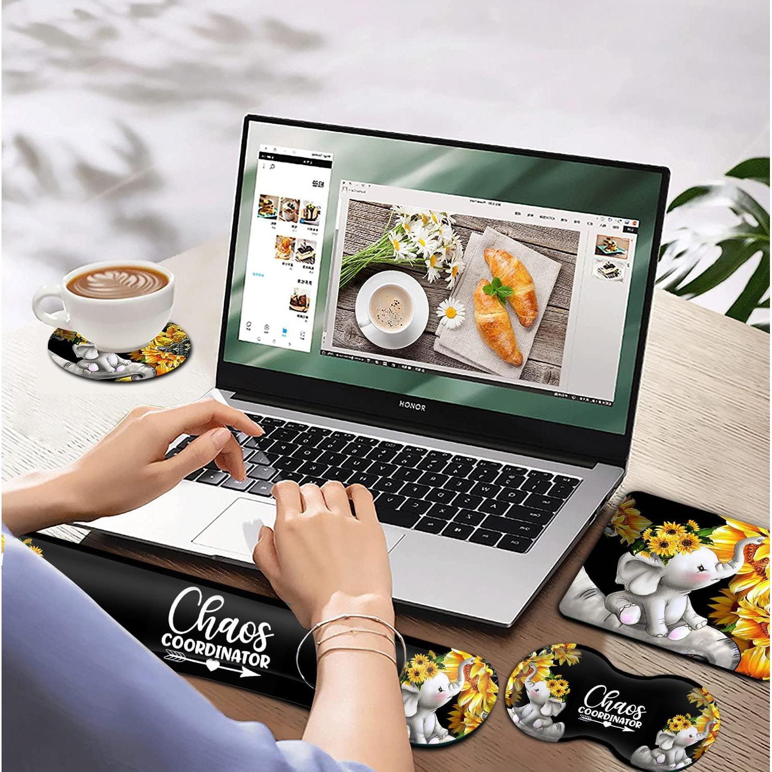 Alfombrilla de Ratón Ergonómica JVGFYNKL con Almohadillas de Espuma