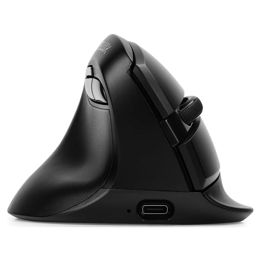 Mouse Vertical Ergonómico Zurdos DeLUX M618ZD, Inalámbrico, 4000 DPI