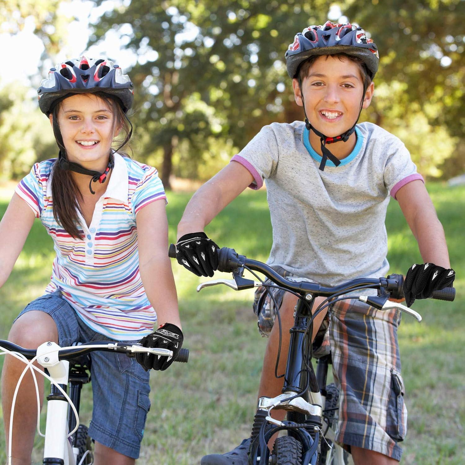 Guantes de Motocicleta Frienda para Niños 18x9cm Negros