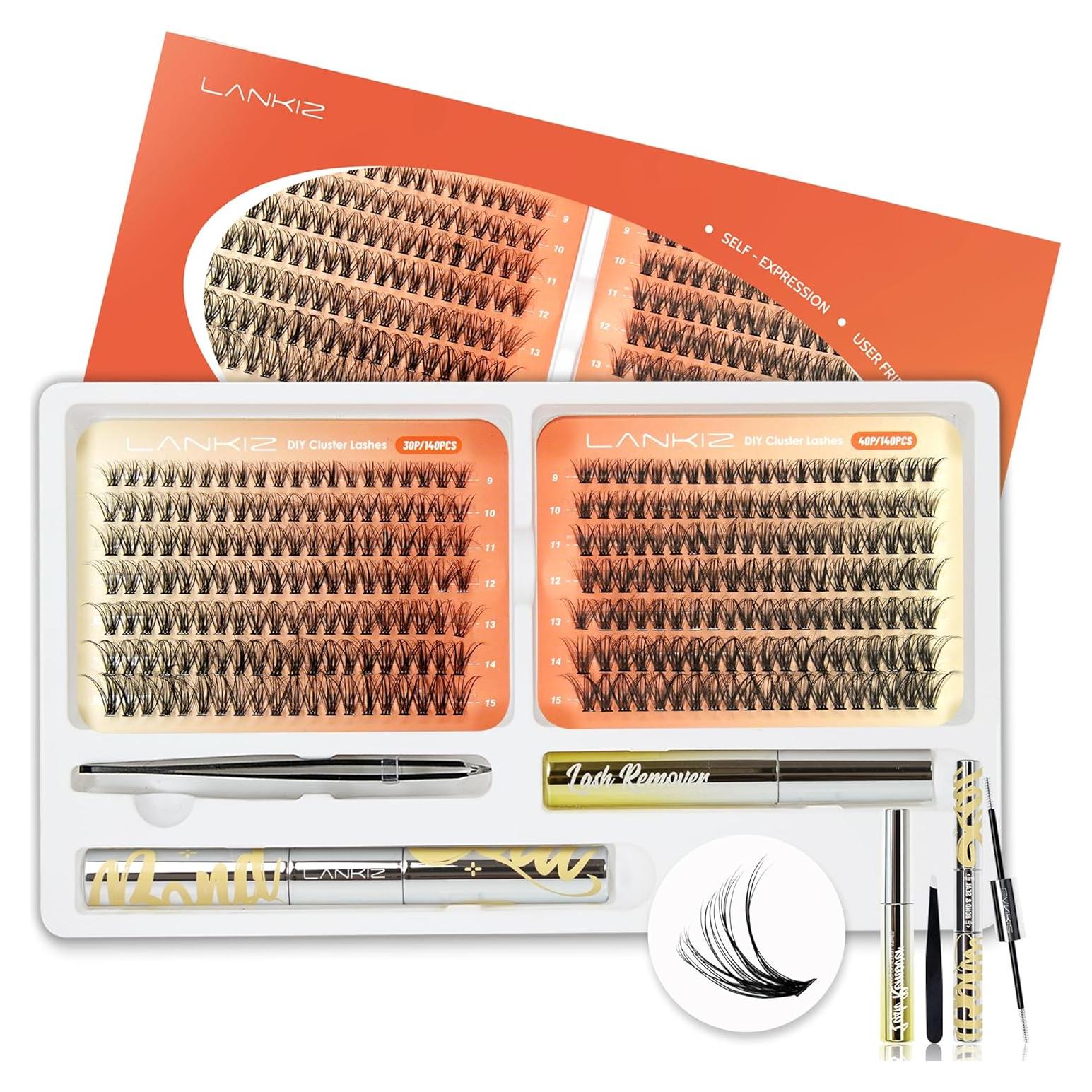 Kit de Extensiones de Pestañas LANKIZ Muse C 280 pcs DIY