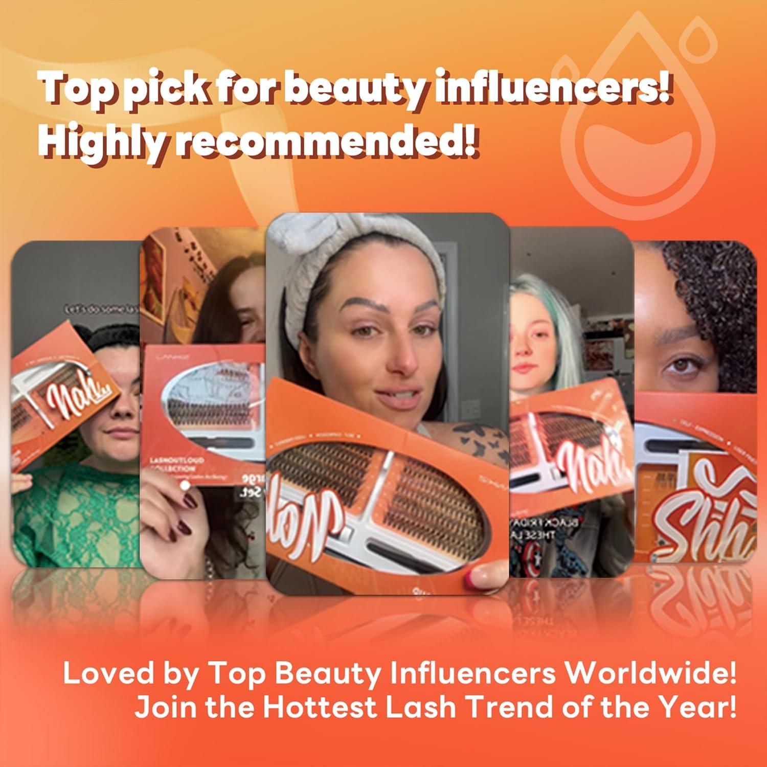 Kit de Extensiones de Pestañas LANKIZ Muse C 280 pcs DIY