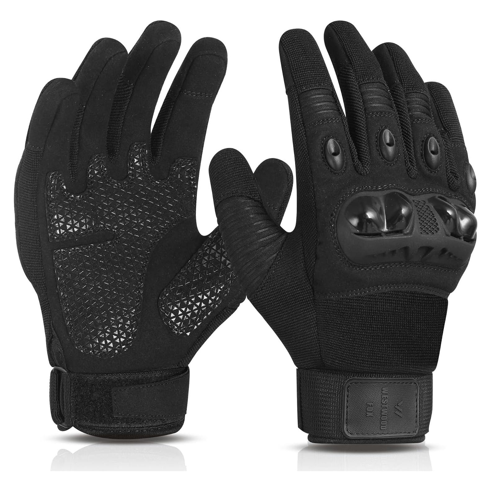 Guantes de Motocicleta WESTWOOD FOX RL8 Negros Transpirables