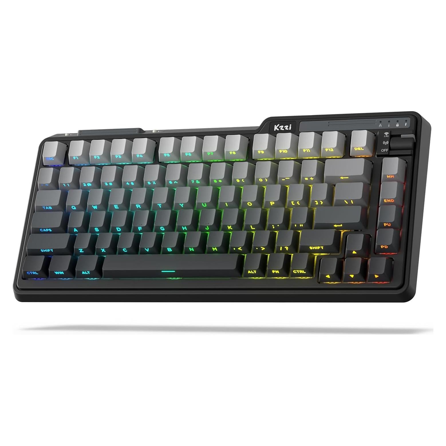 Teclado Mecánico Inalámbrico KZZI K75 Lite RGB 75% 82 Teclas