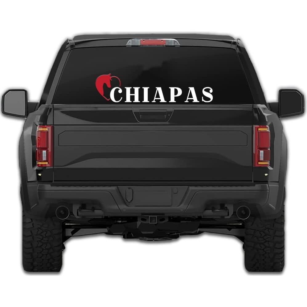 Calcomanía Ranchera Chiapas Genérica 5.08x21.59cm Vinilo