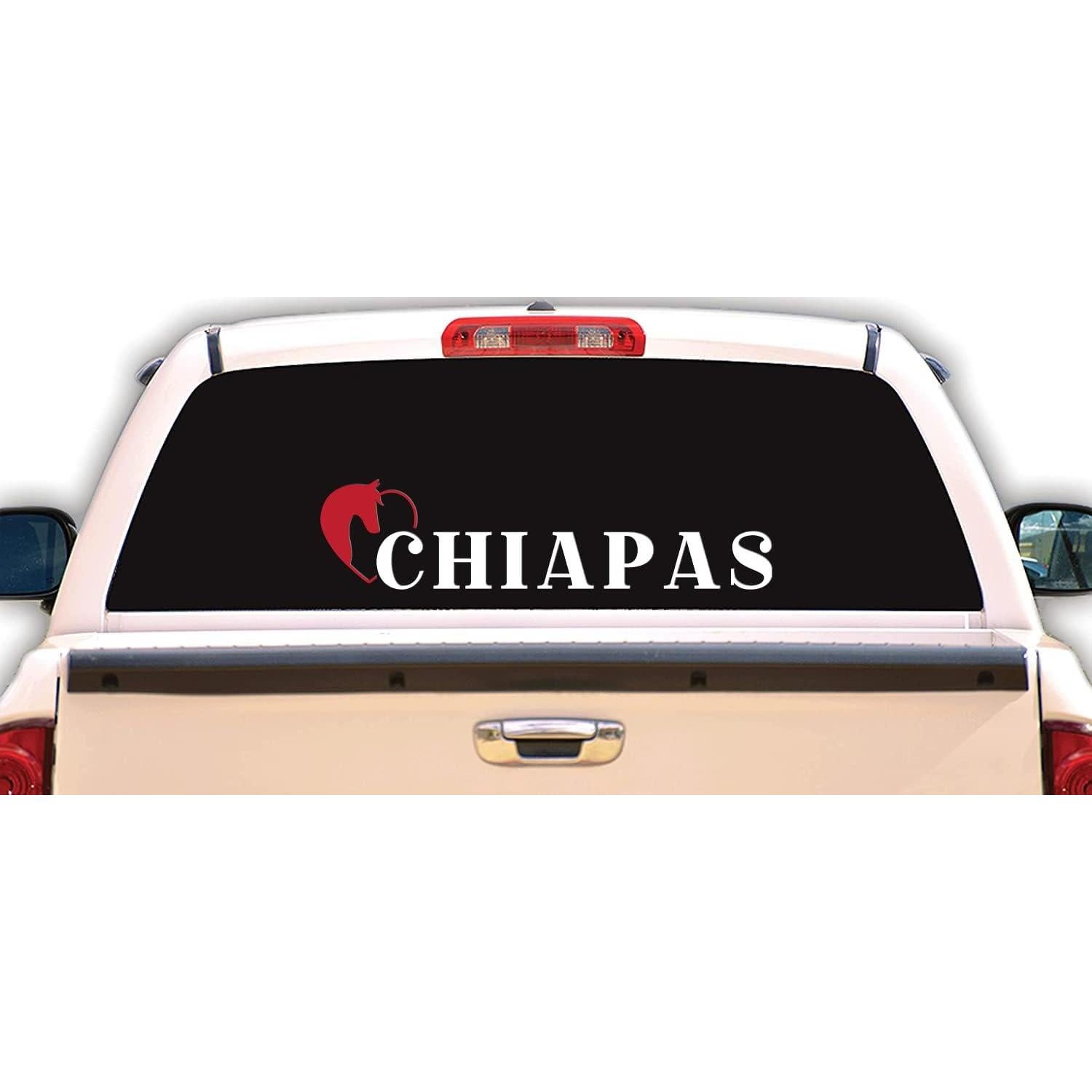 Calcomanía Ranchera Chiapas Genérica 5.08x21.59cm Vinilo