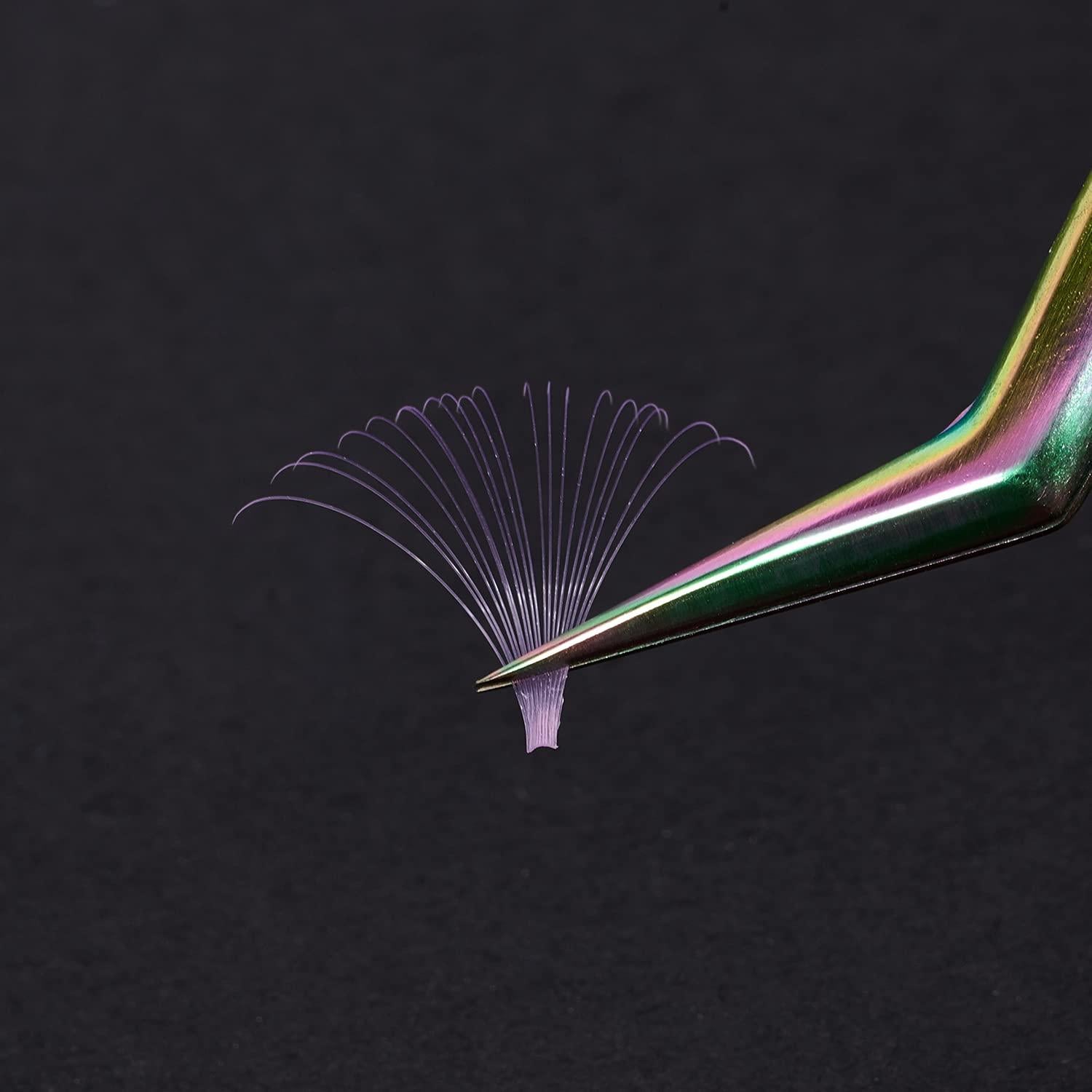 Extensiones de Pestañas de Color ACTROL 15mm D Curl 0.07mm