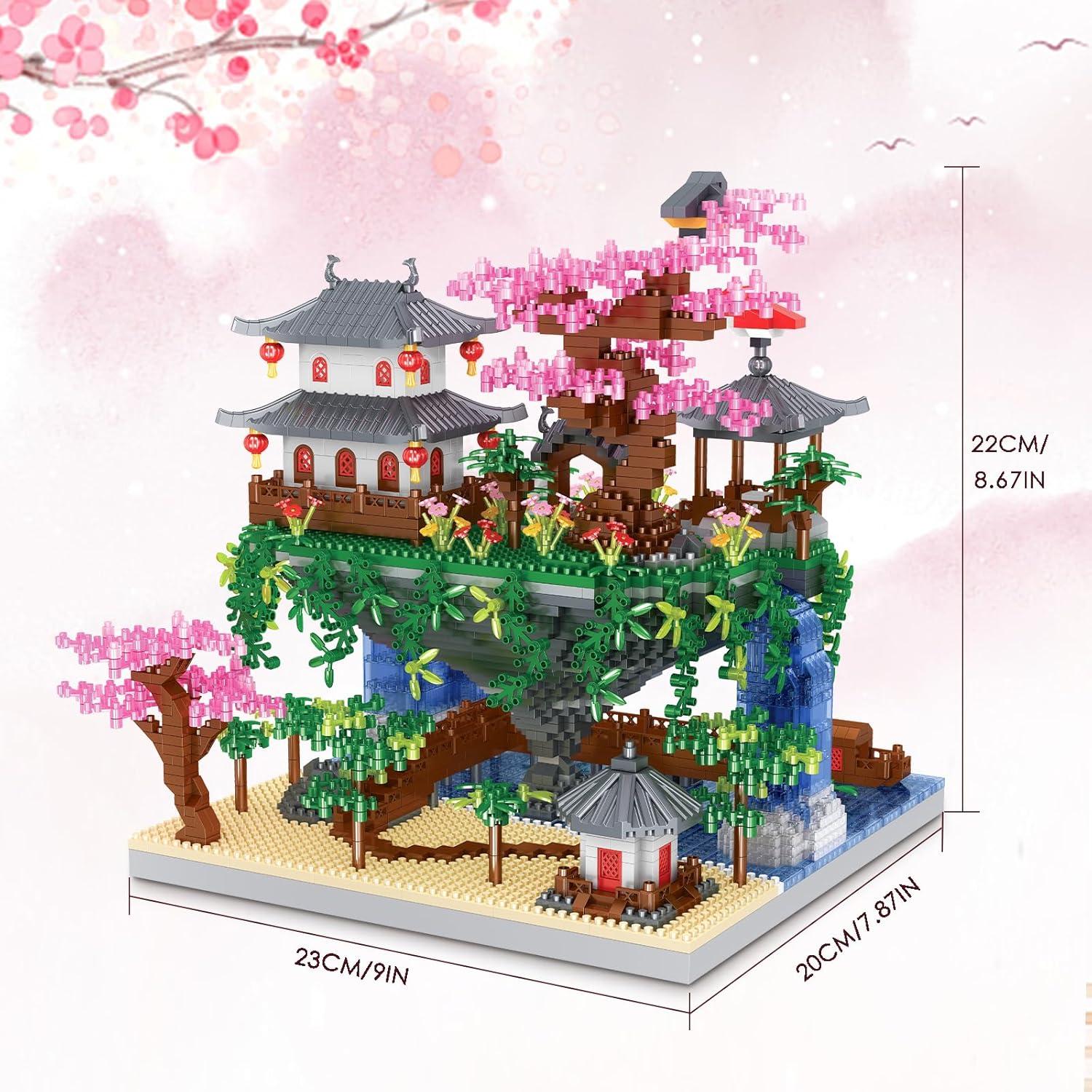Kitoyz Set de Construcción Árbol Bonsai Sakura 3220 Piezas