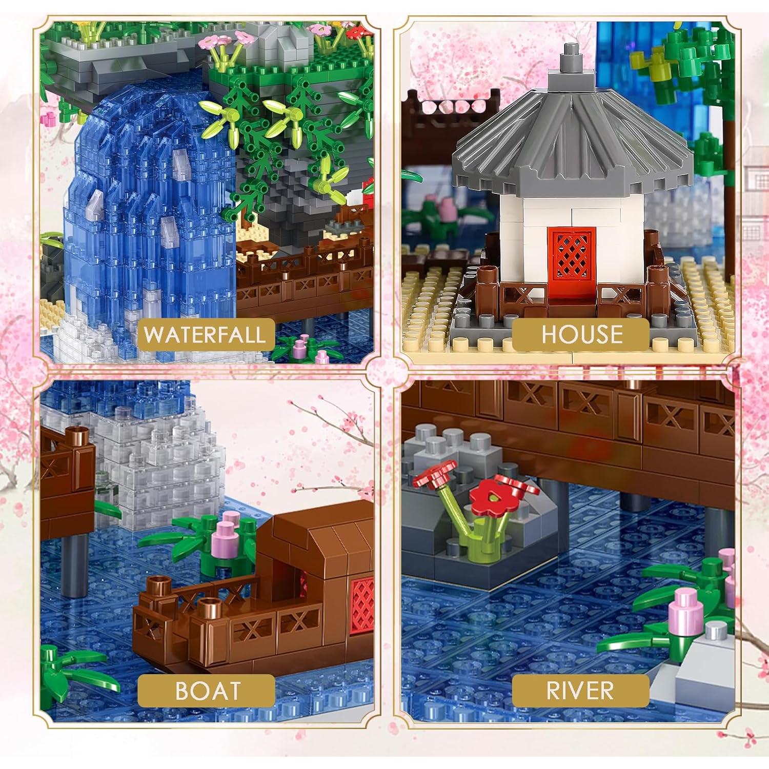 Kitoyz Set de Construcción Árbol Bonsai Sakura 3220 Piezas