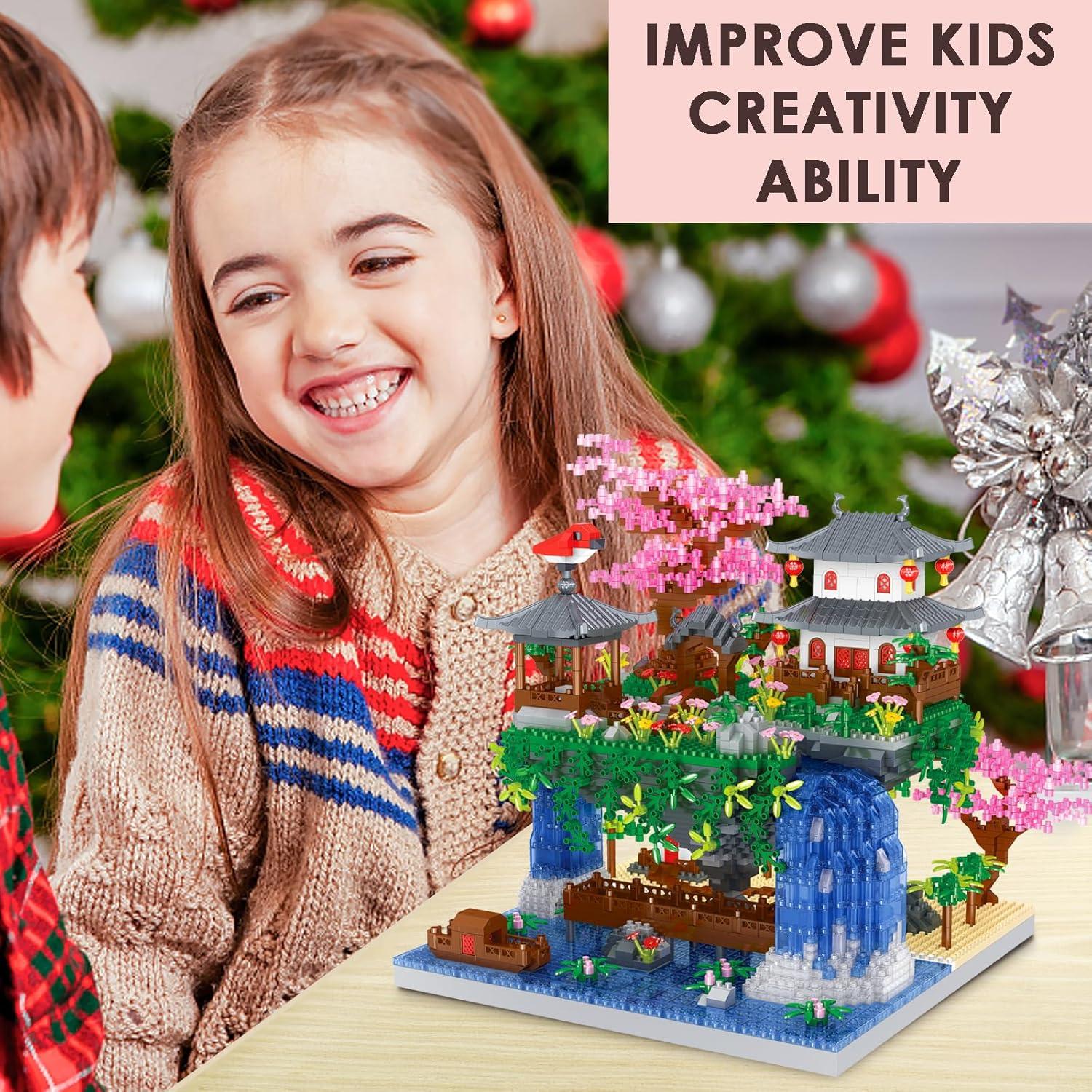 Kitoyz Set de Construcción Árbol Bonsai Sakura 3220 Piezas