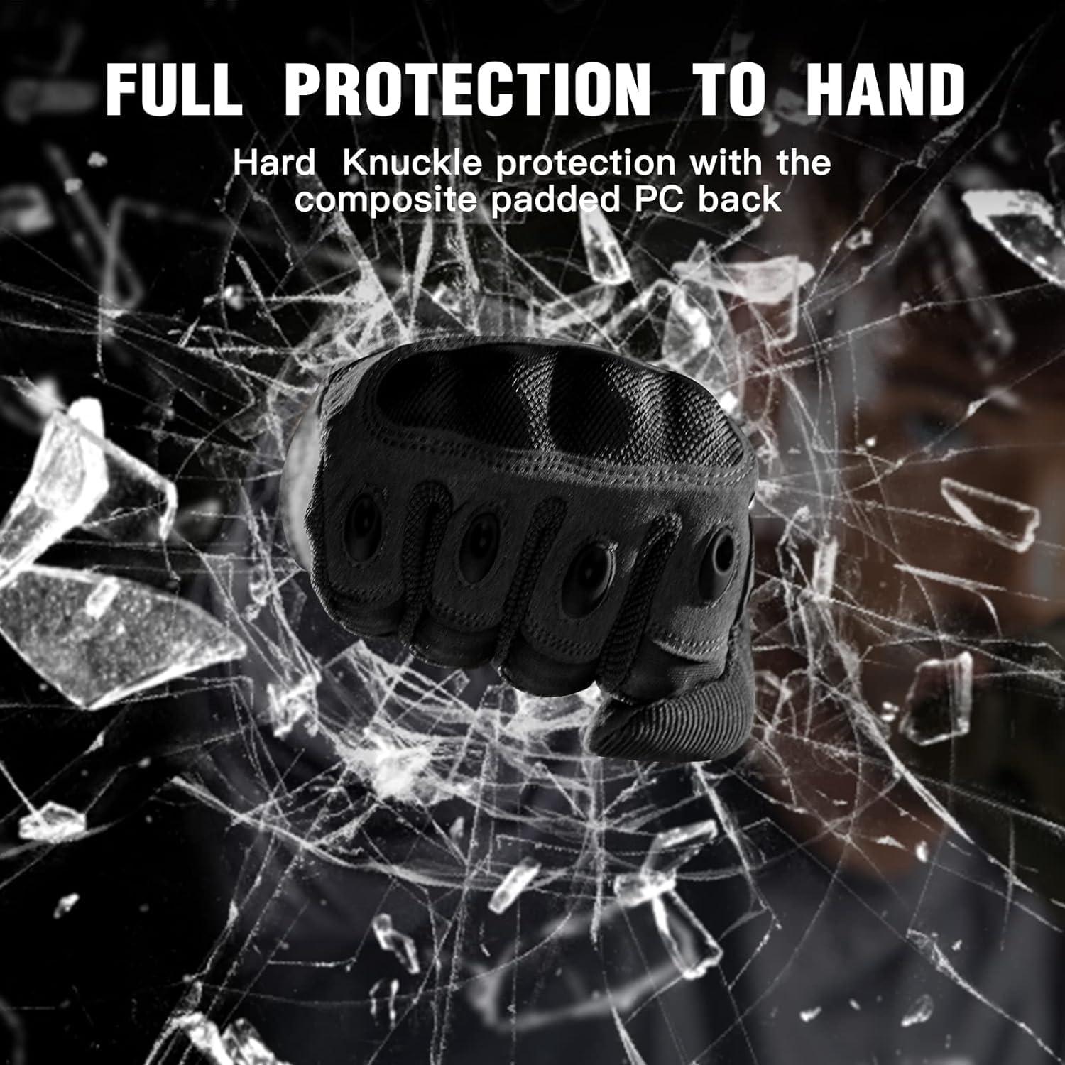 Guantes Outdoor Free Soldier para Hombres - Negros, Transpirables