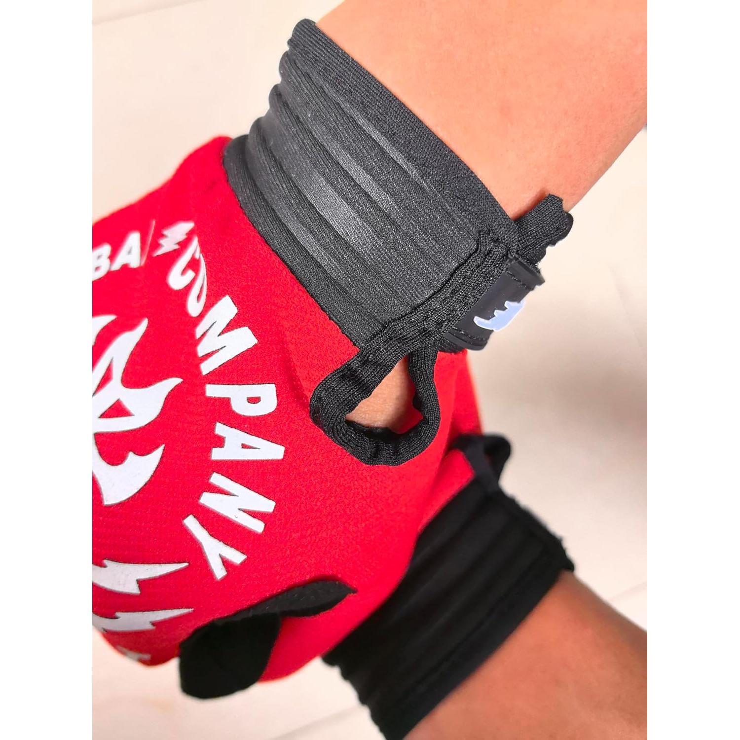 Guantes de Ciclismo EXCEREY Diseño de Ola Unisex Negro