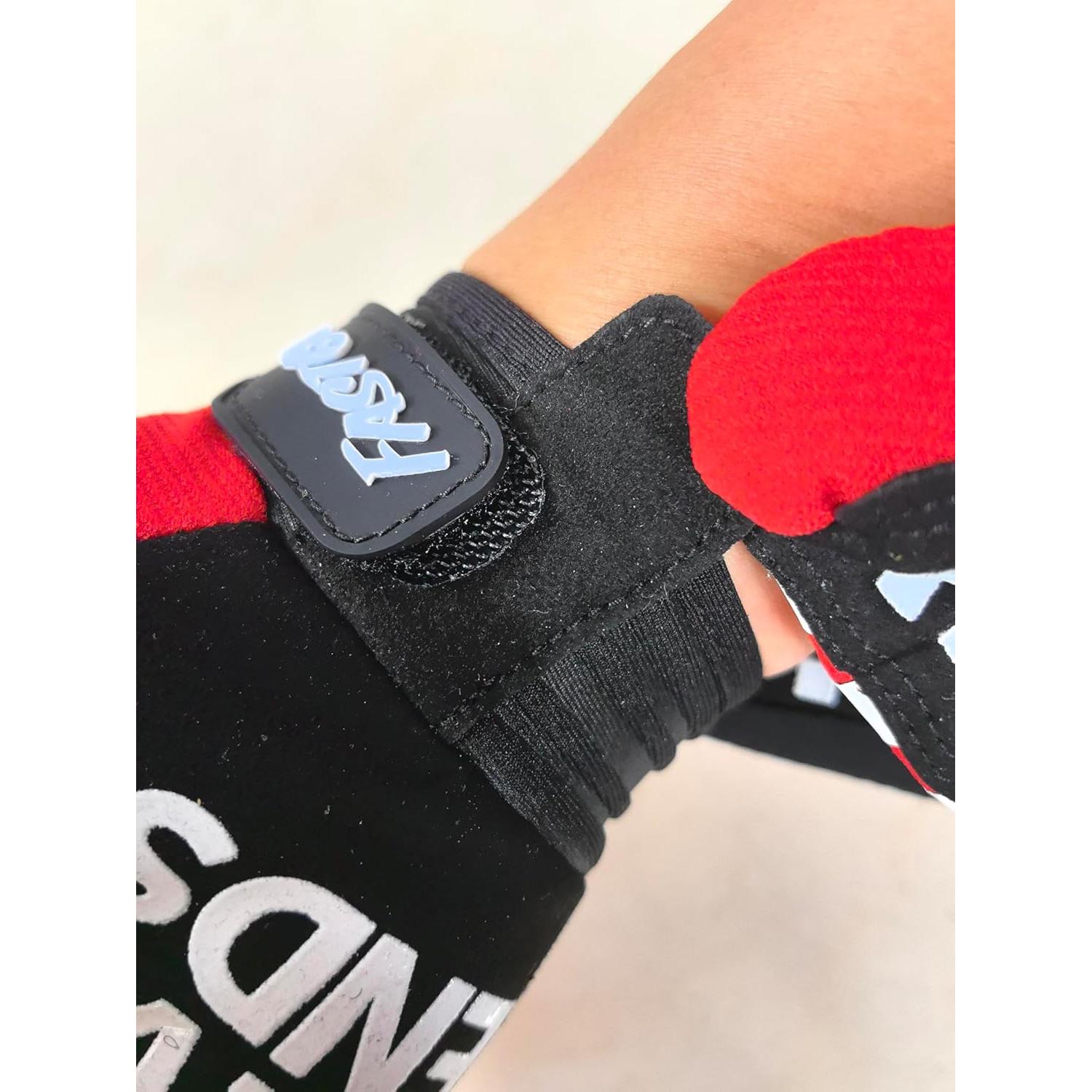 Guantes de Ciclismo EXCEREY Diseño de Ola Unisex Negro
