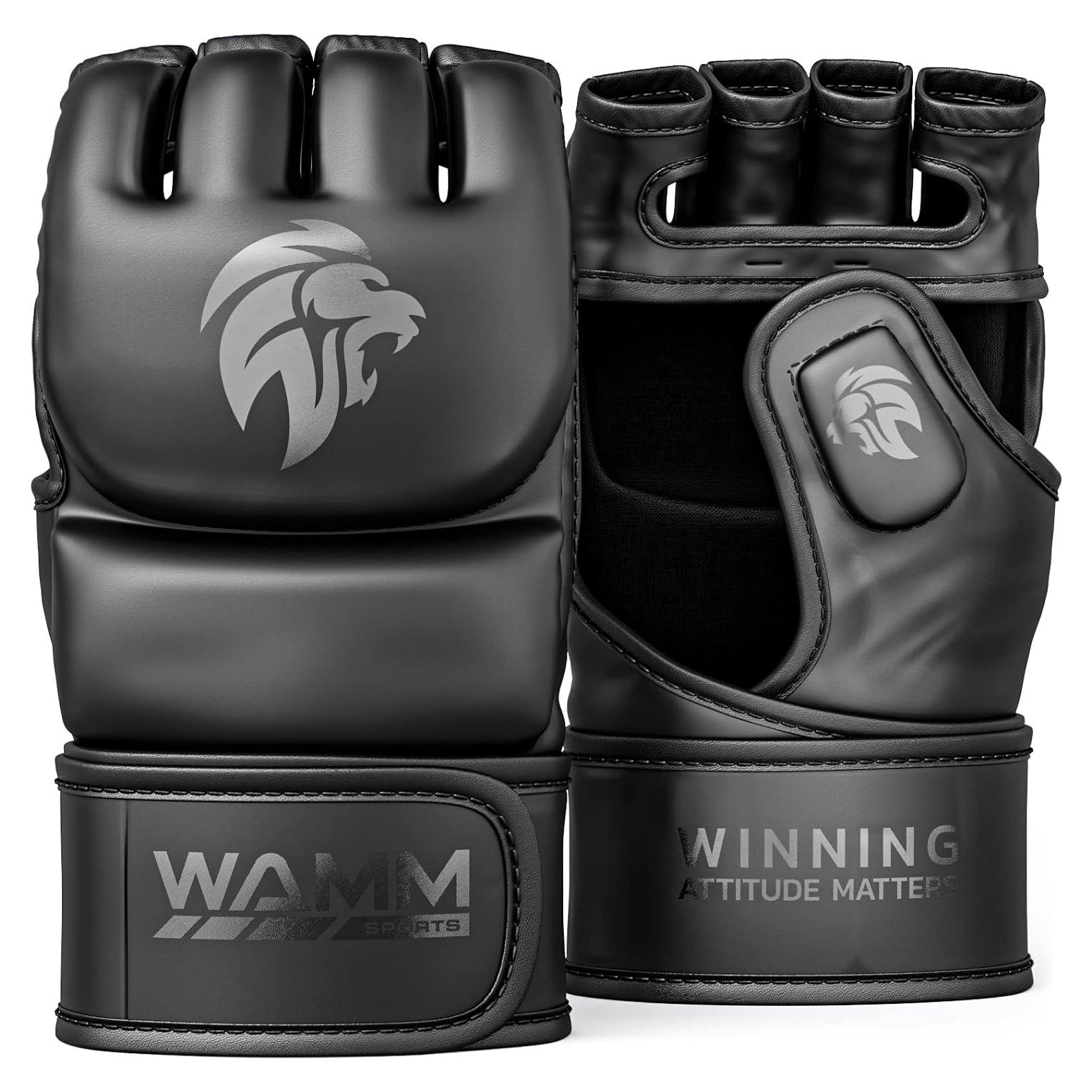 Guantes de MMA WAMM SPORTS POWERFlex Unisex - Negro