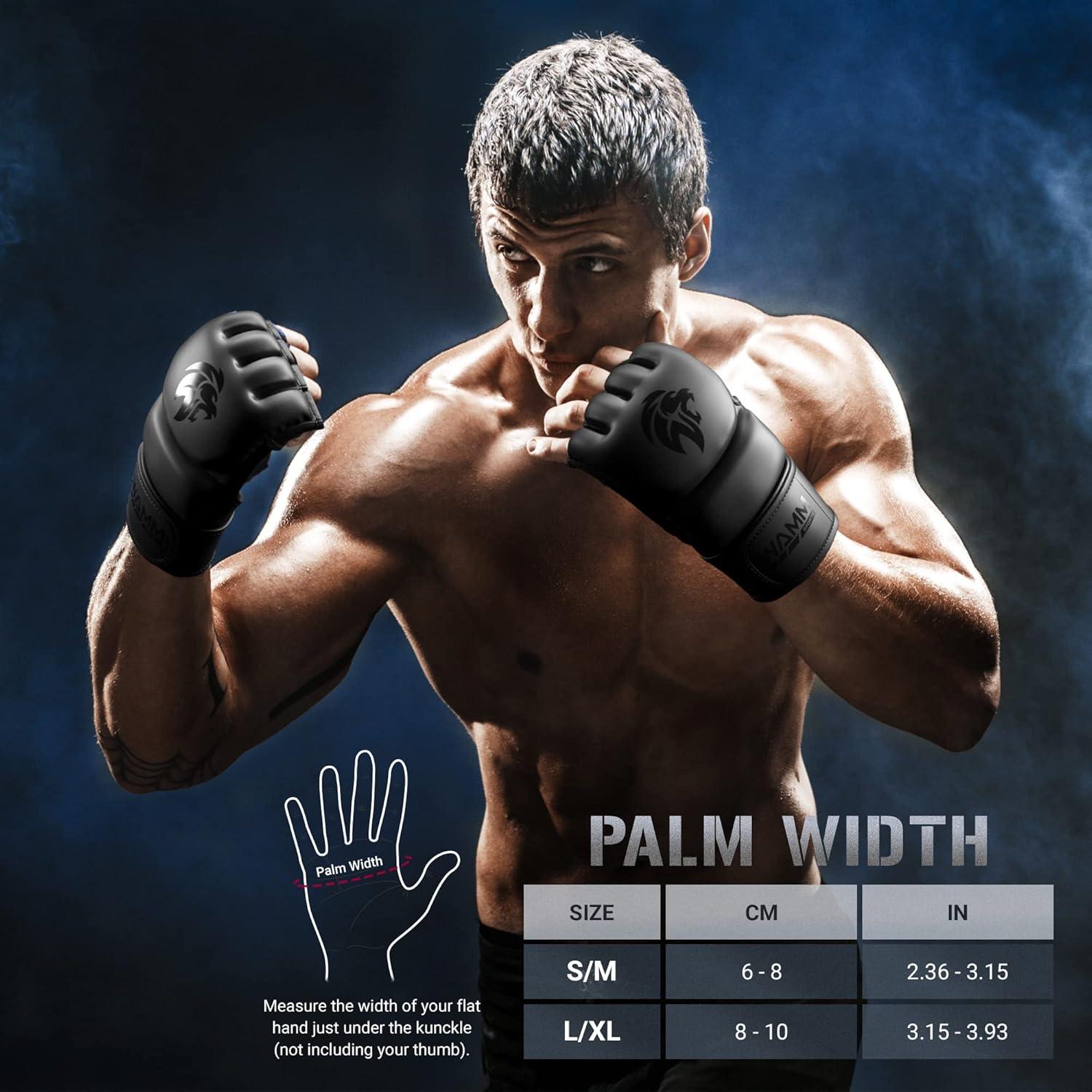 Guantes de MMA WAMM SPORTS POWERFlex Unisex - Negro