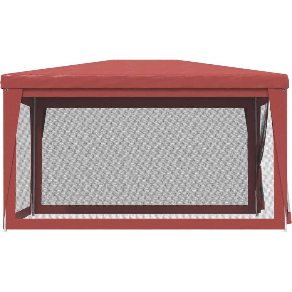 Carpa de Fiesta Rojo 3.0x4.0m EVERSTRO con 4 Paredes Malla