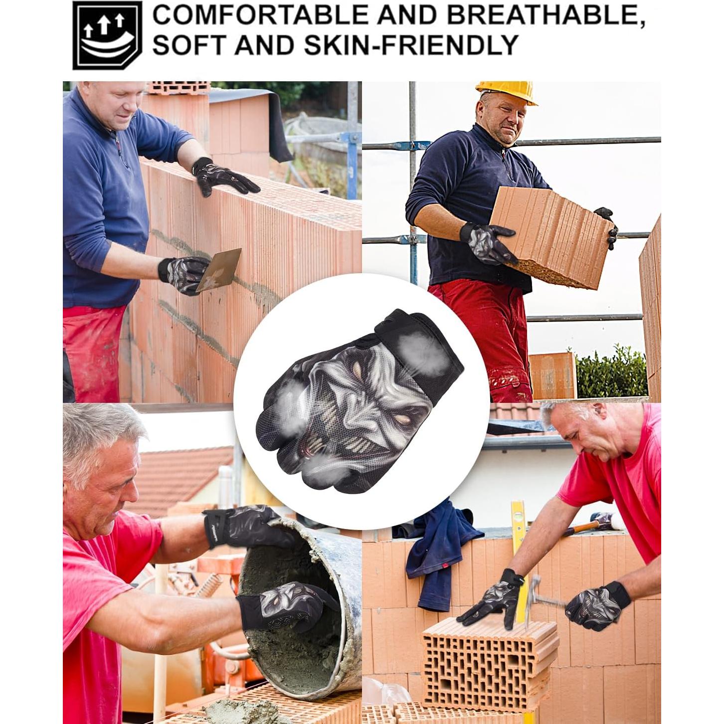 Guantes RIGWARL 114 Negro XXL para Motocicleta y Ciclismo