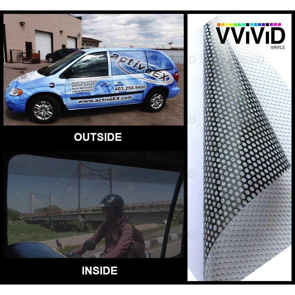 Vinilo Perforado para Ventanas VViViD 0.30m x 1.37m DIY