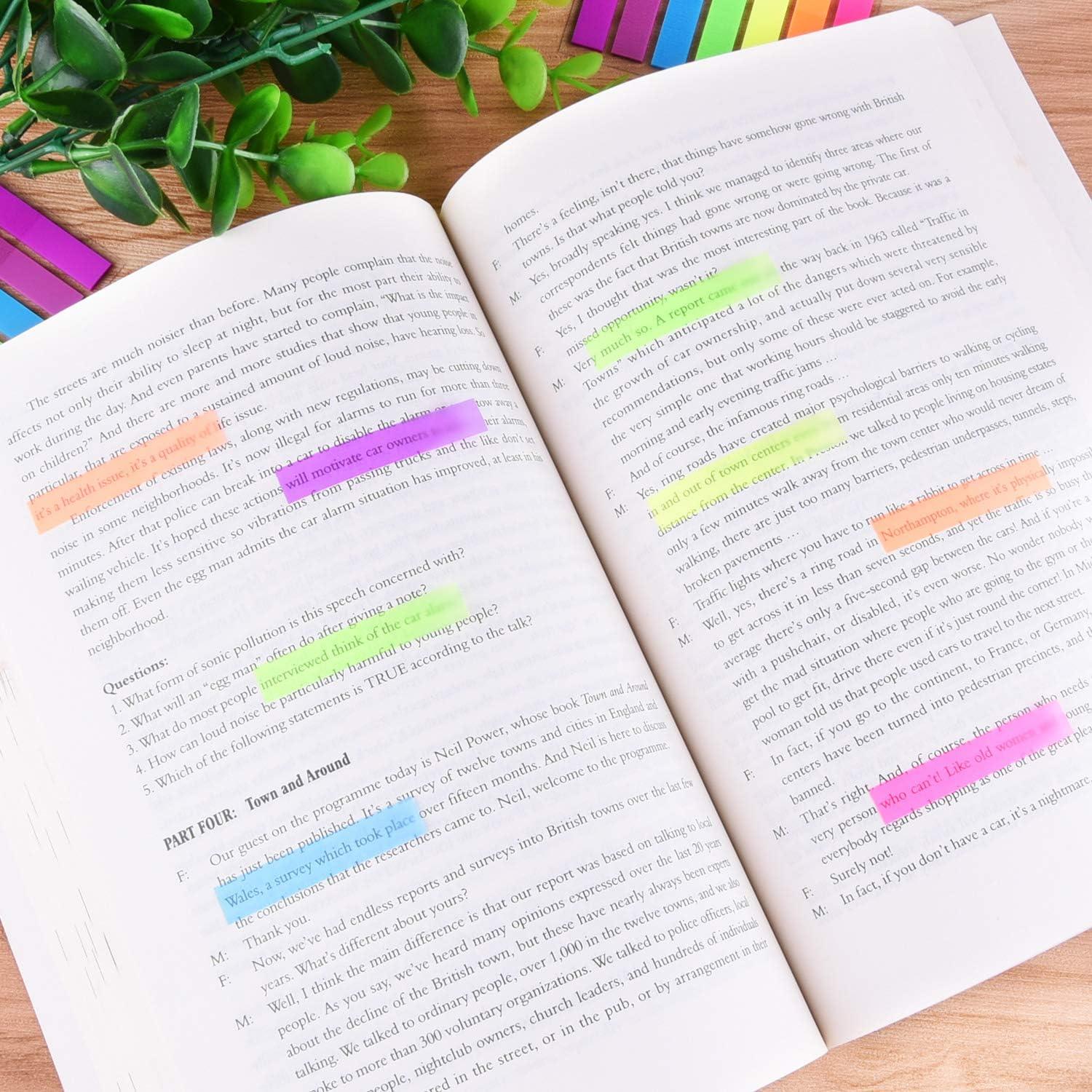 Marcadores de Página Adhesivos SIQUK 4200 Piezas 7 Colores