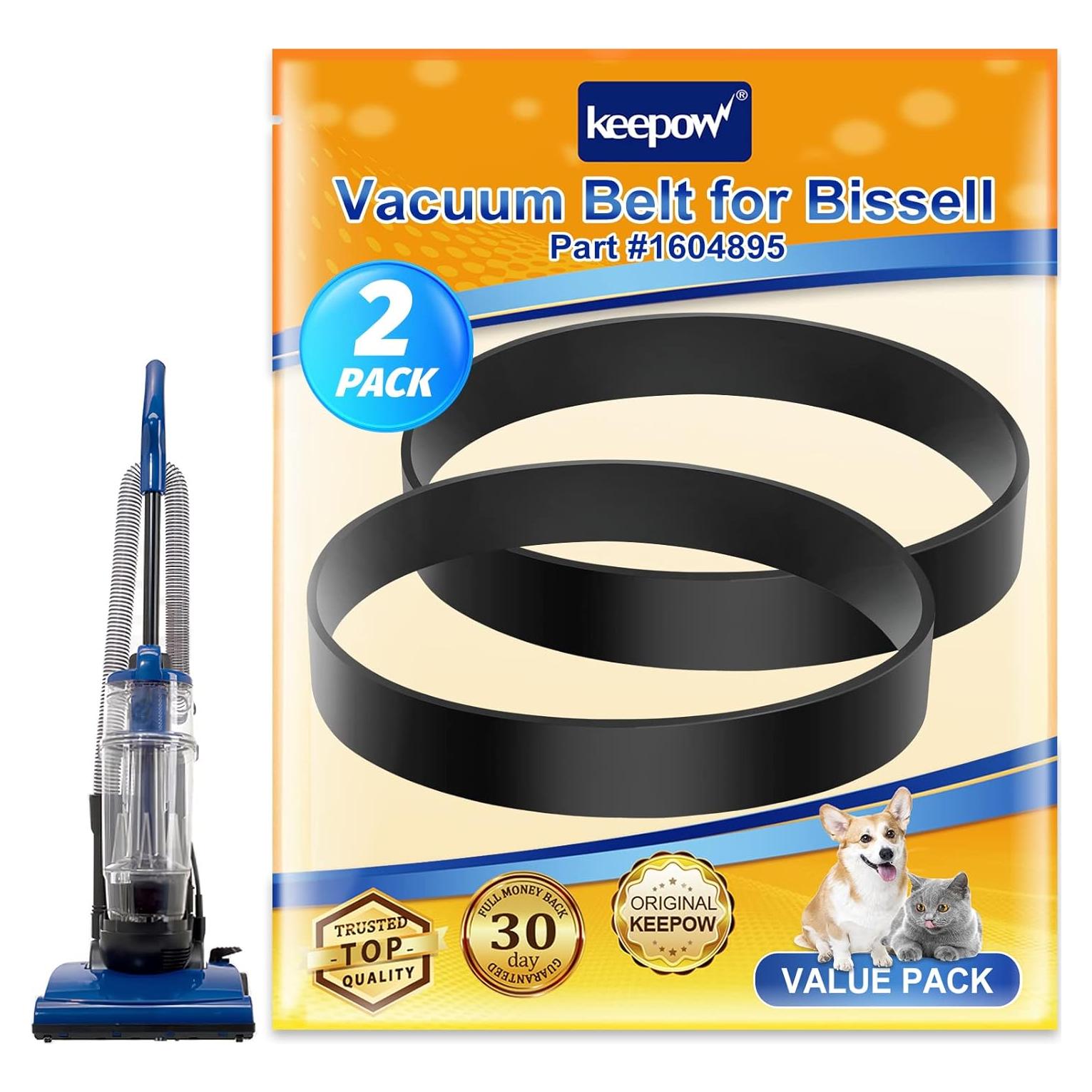 Cinta de Aspiradora KEEPOW 1604895 para Bissell Powerforce Compact - 2 Paquete