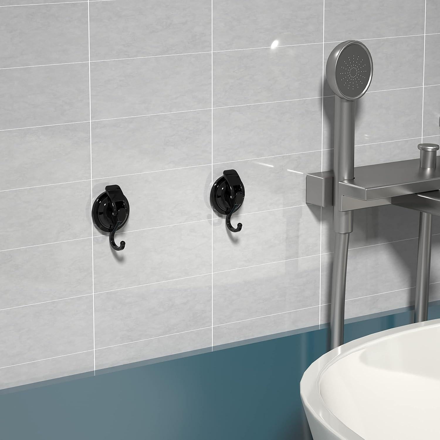 Ganchos de Ventosa SOCONT Alta Resistencia 6.8 kg Negro