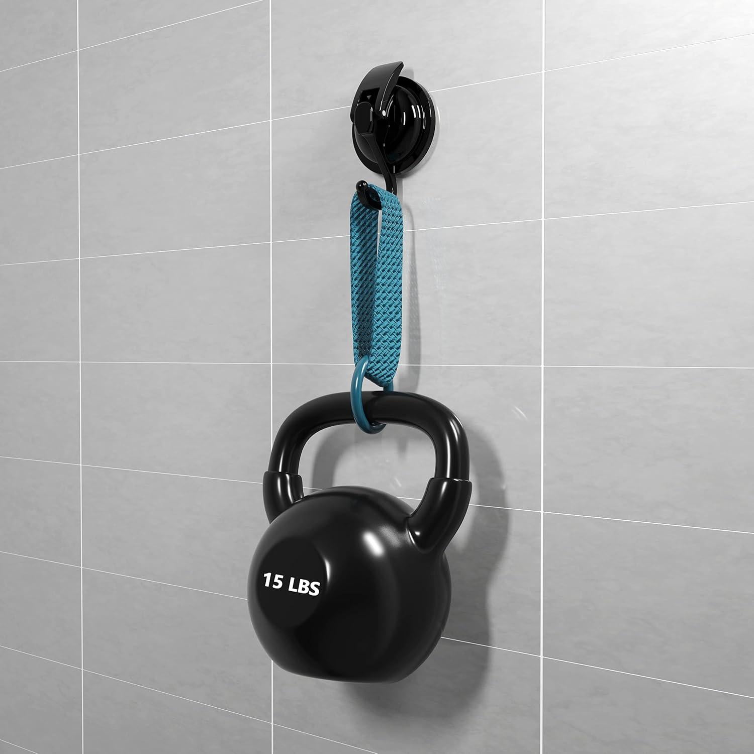 Ganchos de Ventosa SOCONT Alta Resistencia 6.8 kg Negro