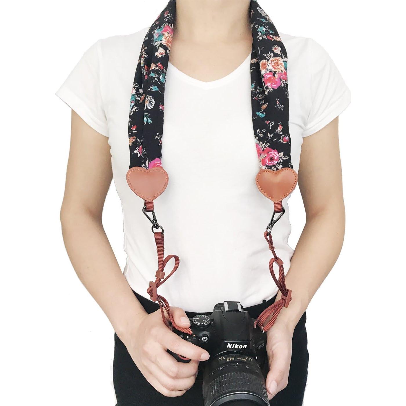 Correa de Cuello y Hombro Alled para Cámara DSLR SLR Floral
