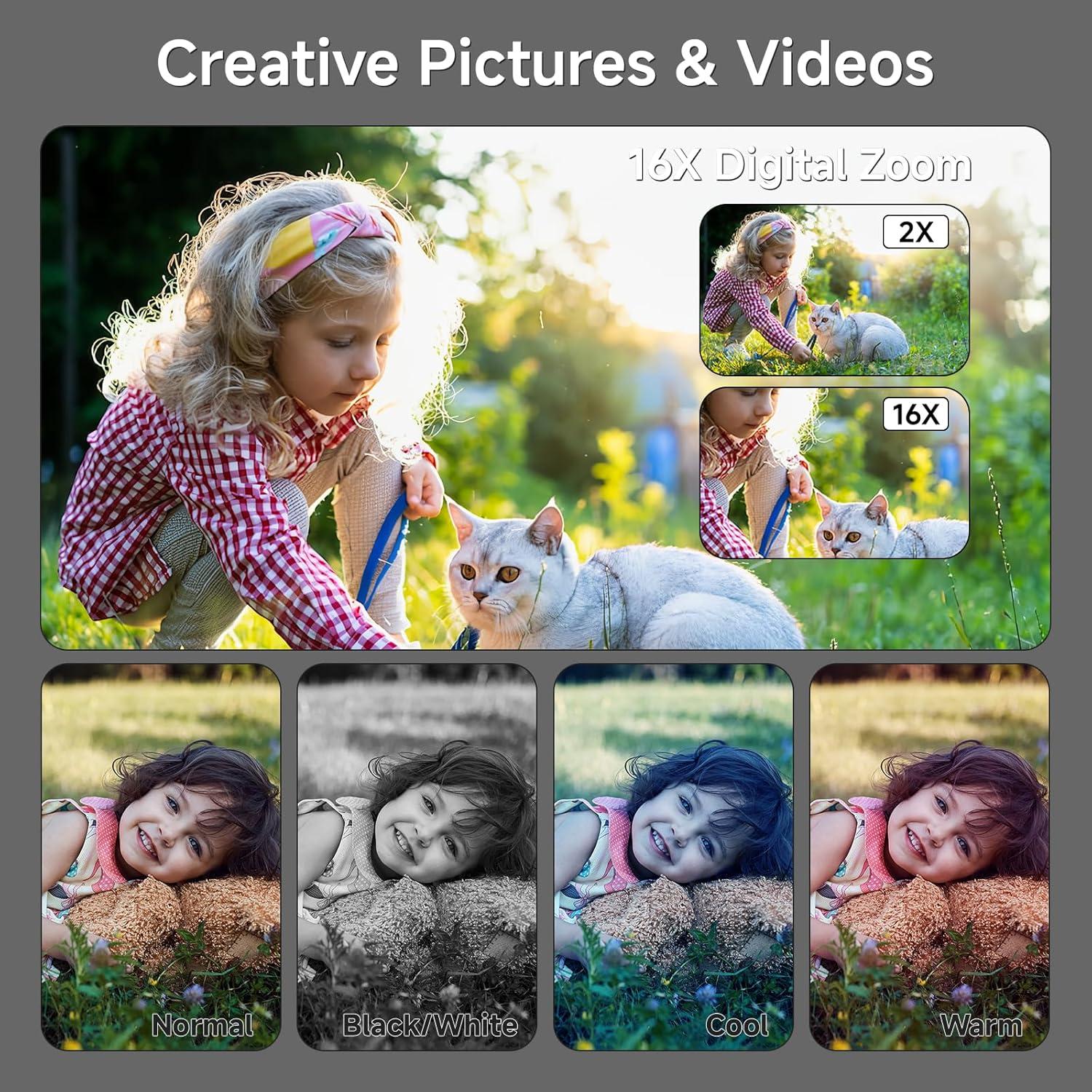 Cámara Digital Compacta SMARTKLIK N-DC06 44MP 4K para Niños