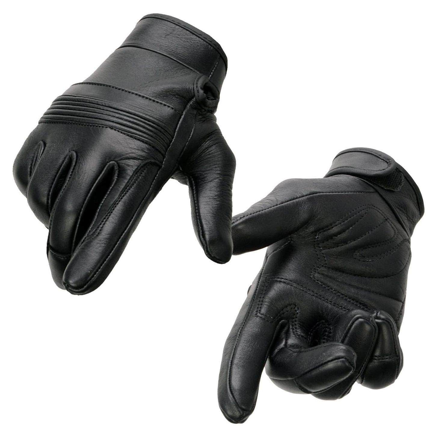 Guantes de moto Milwaukee Leather MG7735 mujer cuero negro