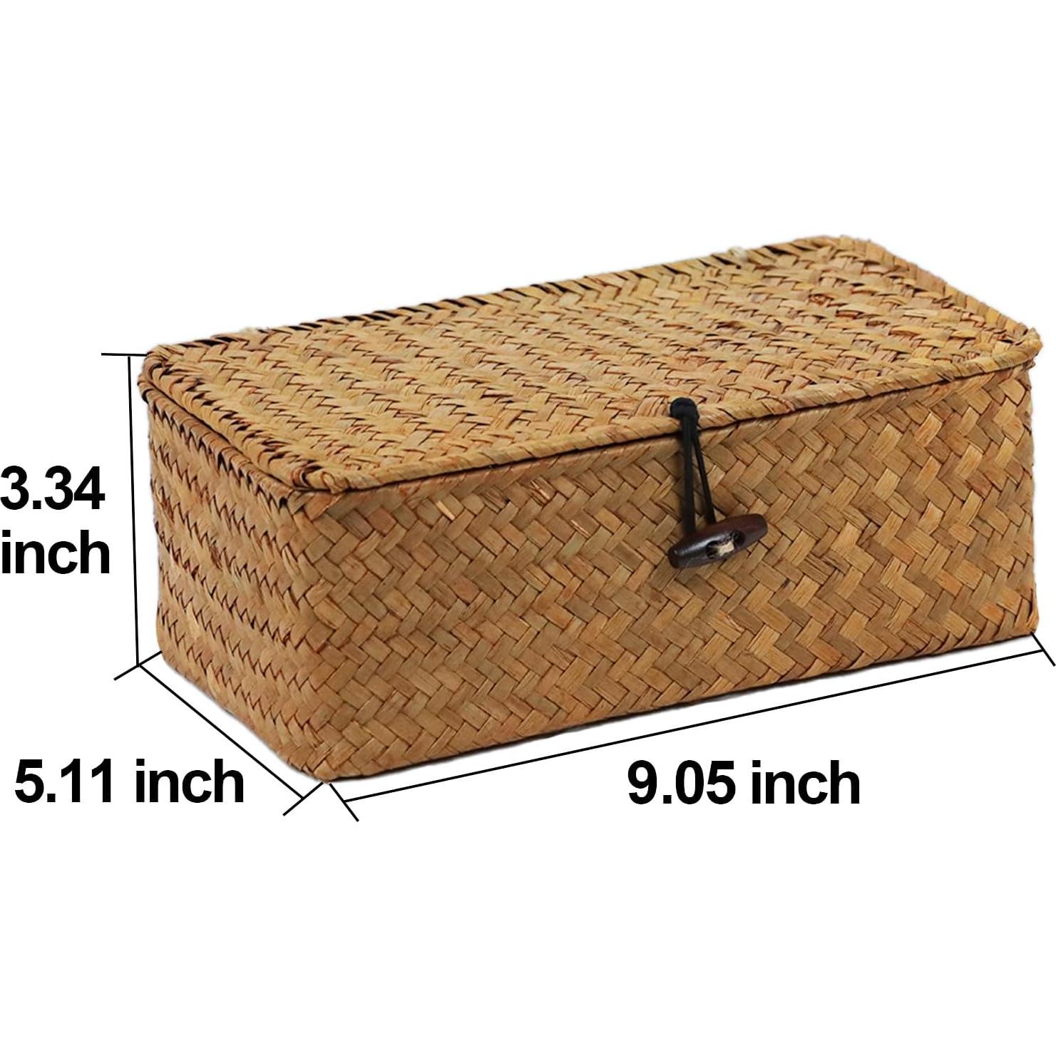 Cesta de Almacenamiento ORDELITE de Hierba Marina Natural 23x13x8.5cm