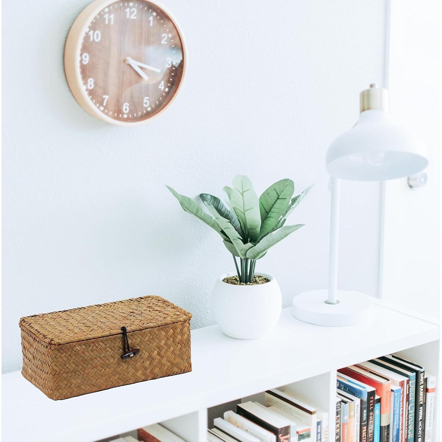 Cesta de Almacenamiento ORDELITE de Hierba Marina Natural 23x13x8.5cm