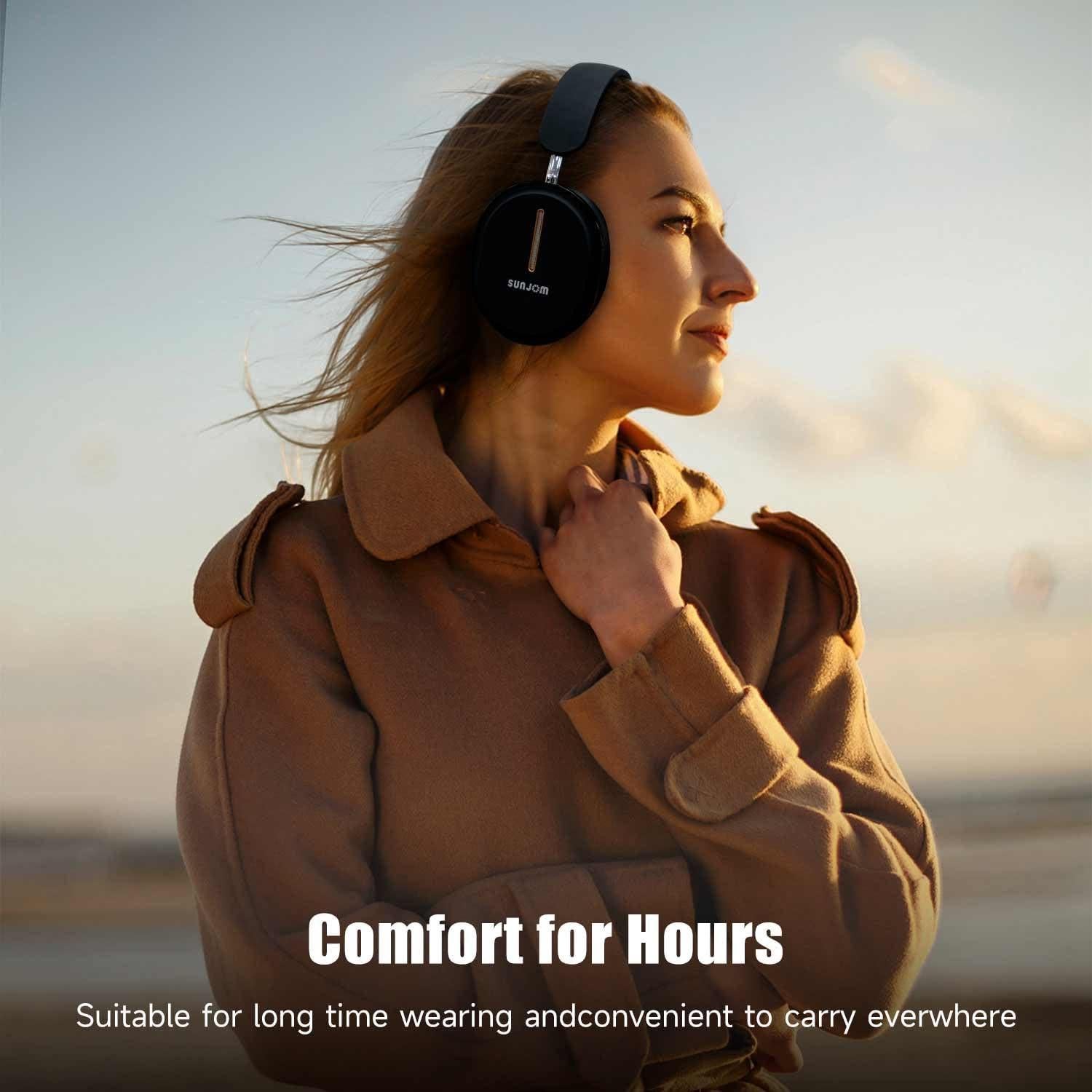 Auriculares Bluetooth KHOXRMW Inalámbricos 40mm con Micrófono