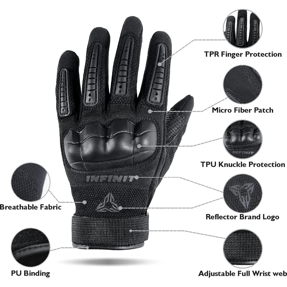 Guantes de Motocicleta INFINIT Moto-2063 Unisex Táctiles