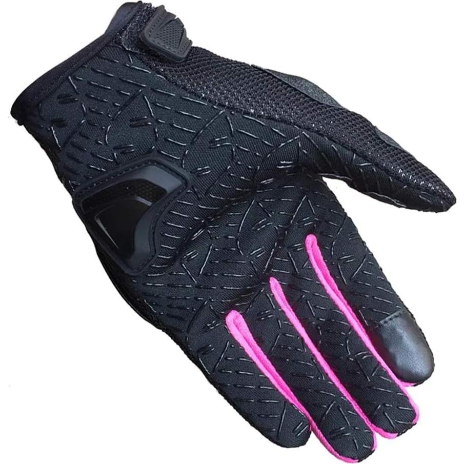 Guantes de Motocicleta Scoyco MC44W Rosa y Azul para Mujer