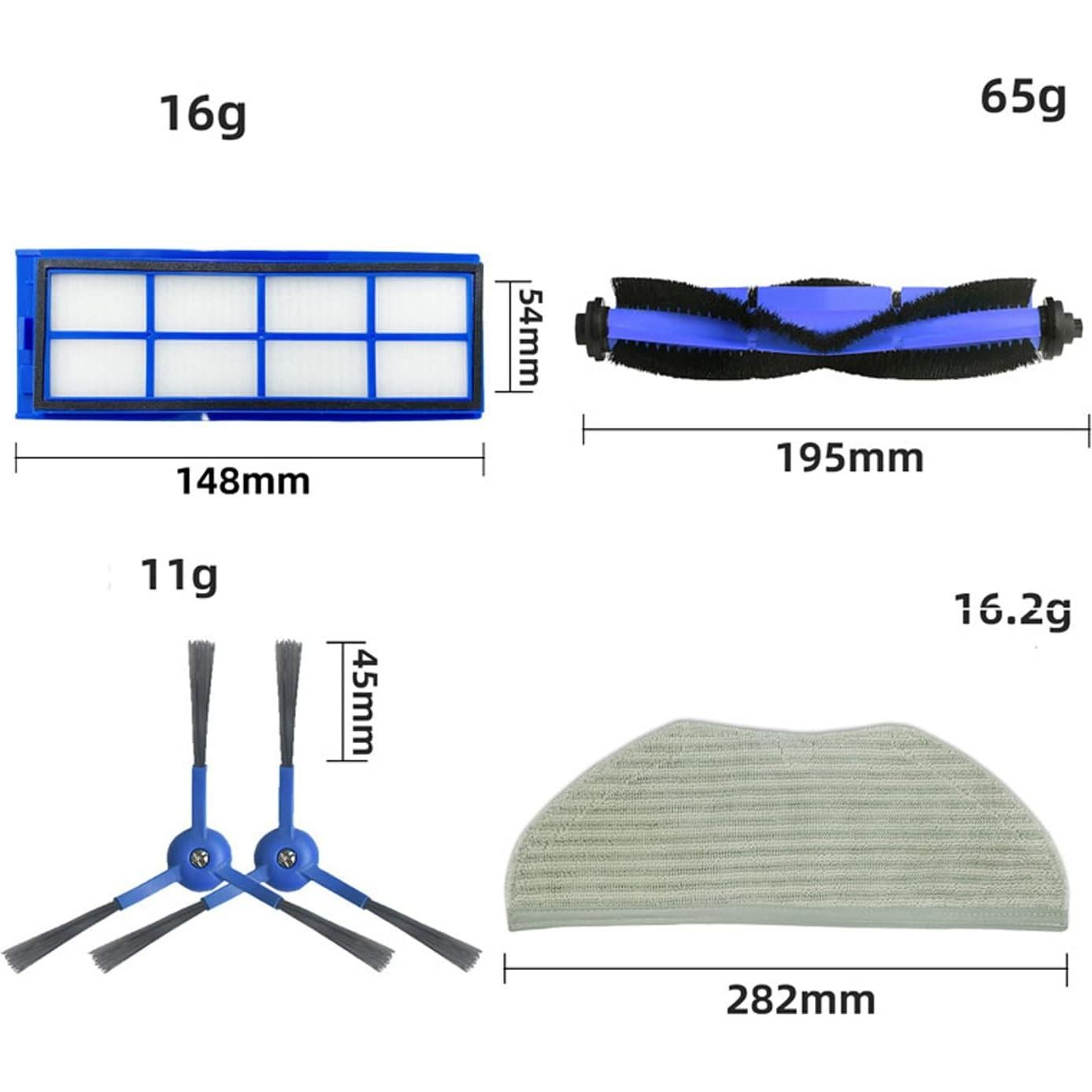 Kit de Repuestos Eufy RoboVac L70 - 6 Filtros HEPA