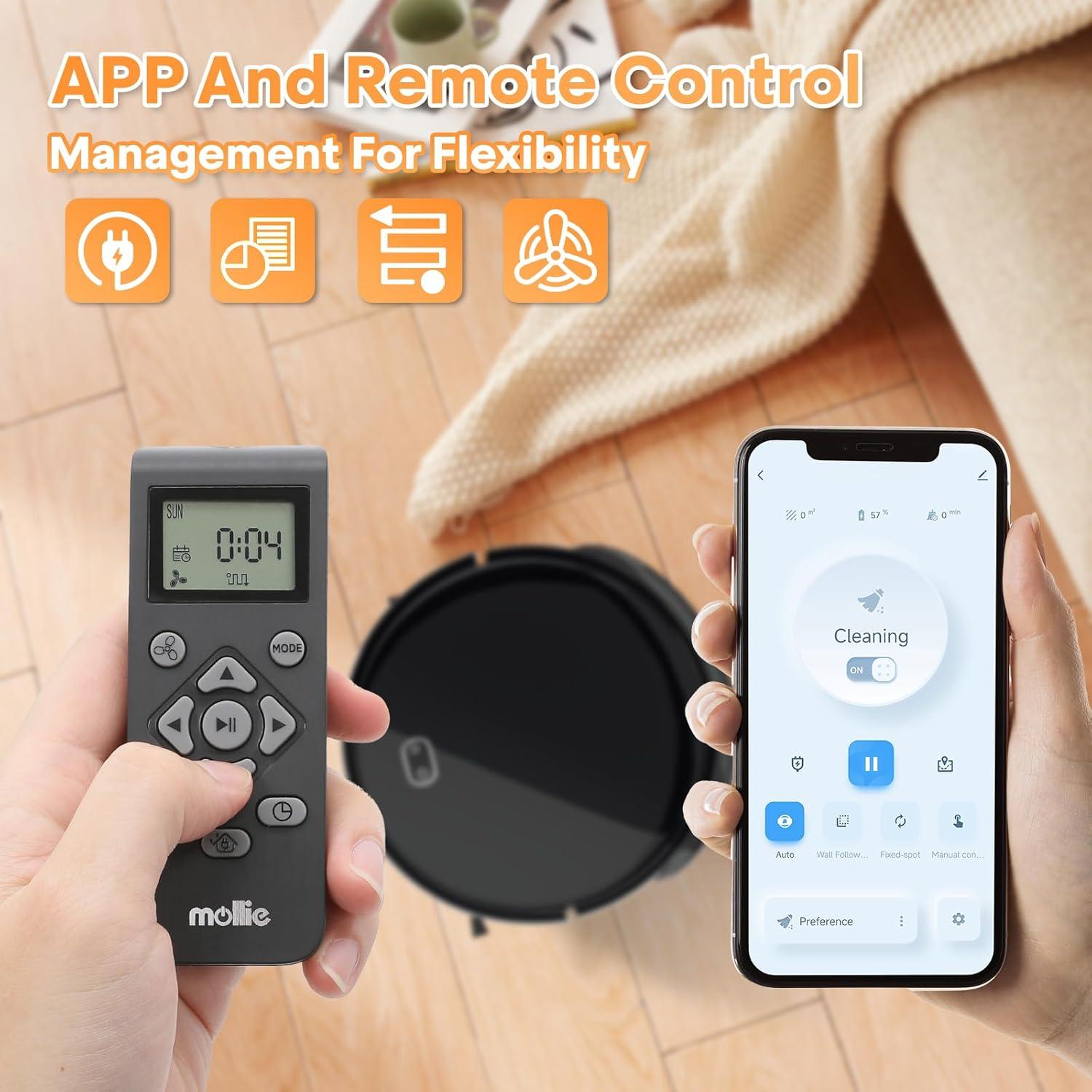 Aspiradora Robot SFIHOME SFA03-RV00118WBK 500ml HEPA Control Remoto